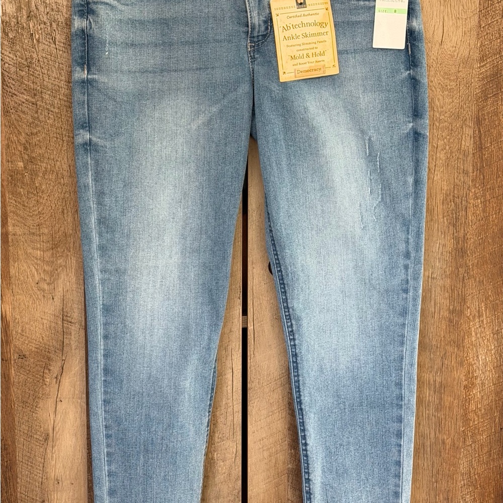 NWT Democracy Mid-Rise Blue Skinny Jeans - Picture 4 of 11